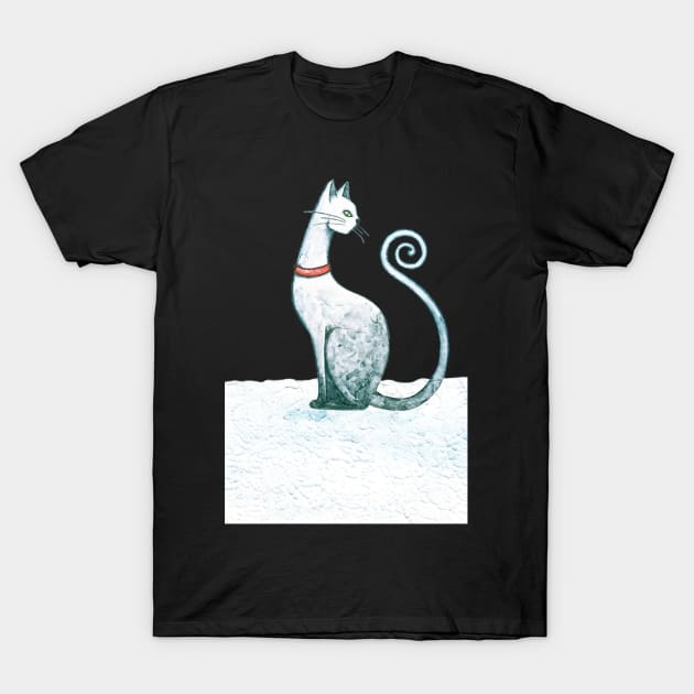 Winter Cat T-Shirt by Timone